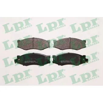 Jeu de 4 plaquettes de frein avant LPR 05P092