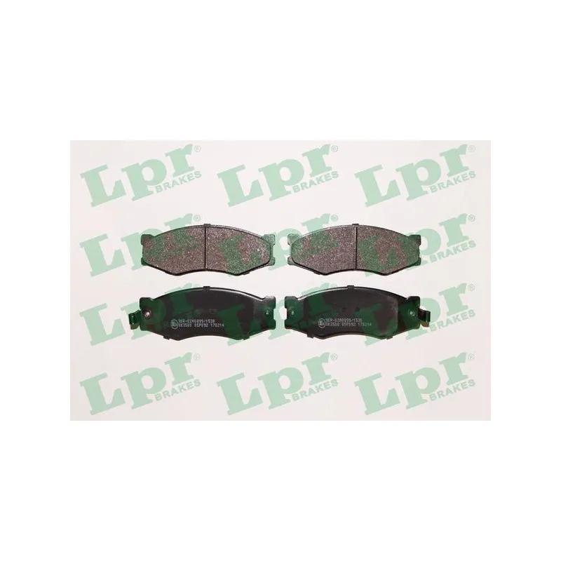 Jeu de 4 plaquettes de frein avant LPR 05P092