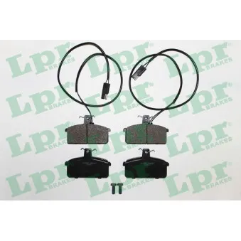 Jeu de 4 plaquettes de frein avant LPR 05P097