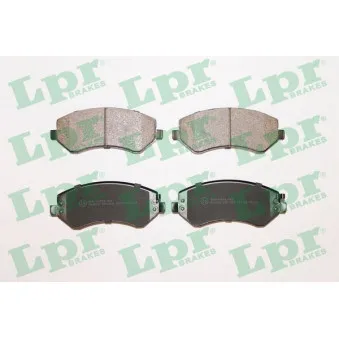 Jeu de 4 plaquettes de frein avant LPR 05P1005