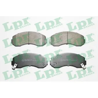Jeu de 4 plaquettes de frein avant LPR 05P1007