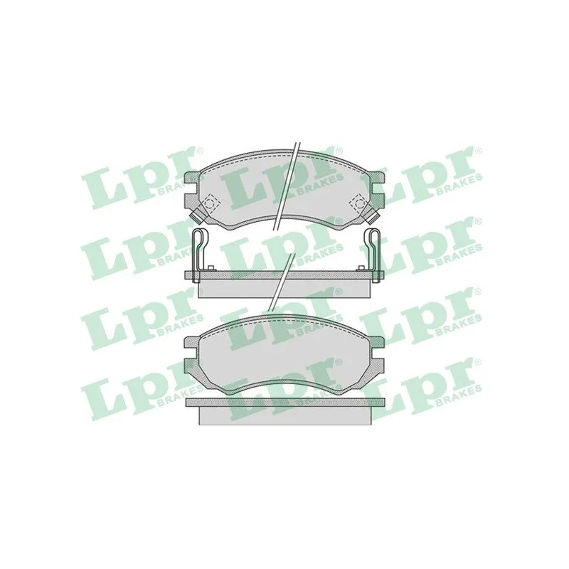Jeu de 4 plaquettes de frein avant LPR 05P1008