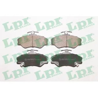 Jeu de 4 plaquettes de frein avant LPR 05P1009
