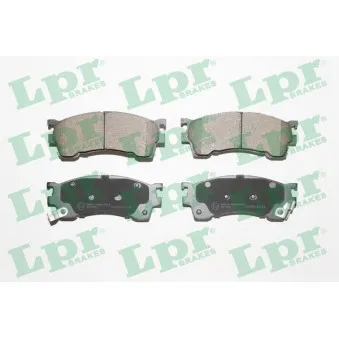 Jeu de 4 plaquettes de frein avant LPR 05P1017