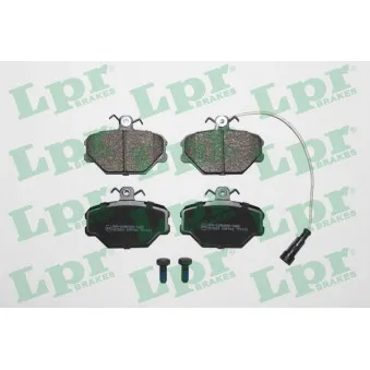 Jeu de 4 plaquettes de frein avant LPR 05P102