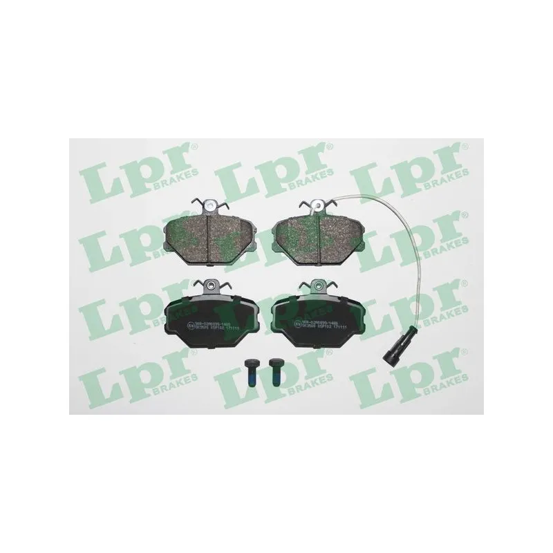 Jeu de 4 plaquettes de frein avant LPR 05P102