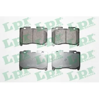 Jeu de 4 plaquettes de frein avant LPR 05P1023