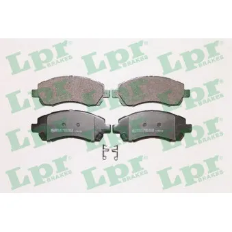 Jeu de 4 plaquettes de frein avant LPR 05P1025