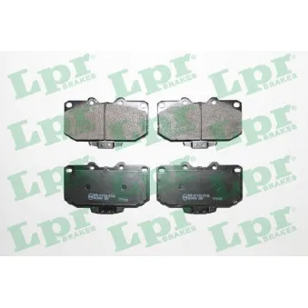 Jeu de 4 plaquettes de frein avant LPR 05P1027