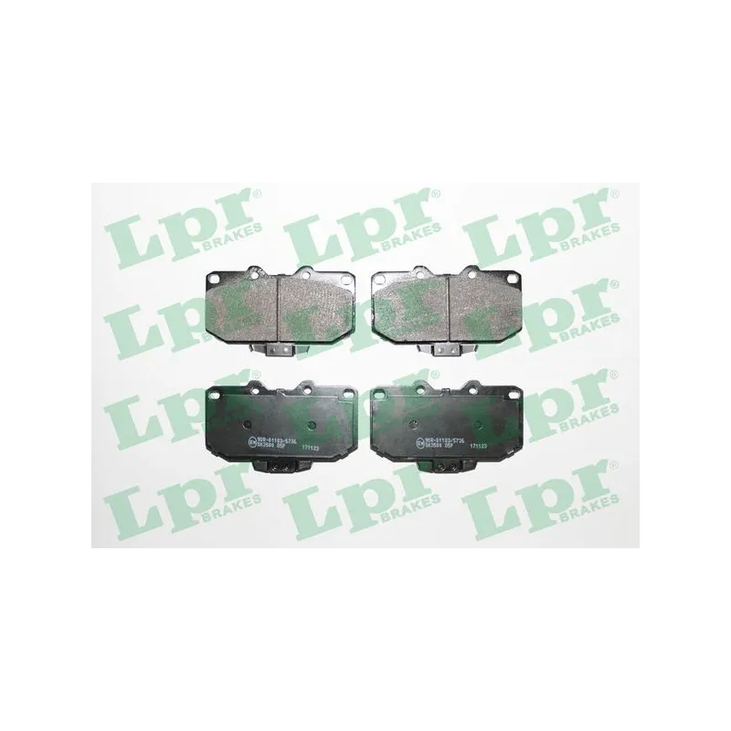 Jeu de 4 plaquettes de frein avant LPR 05P1027