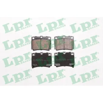 Jeu de 4 plaquettes de frein arrière LPR 05P1029