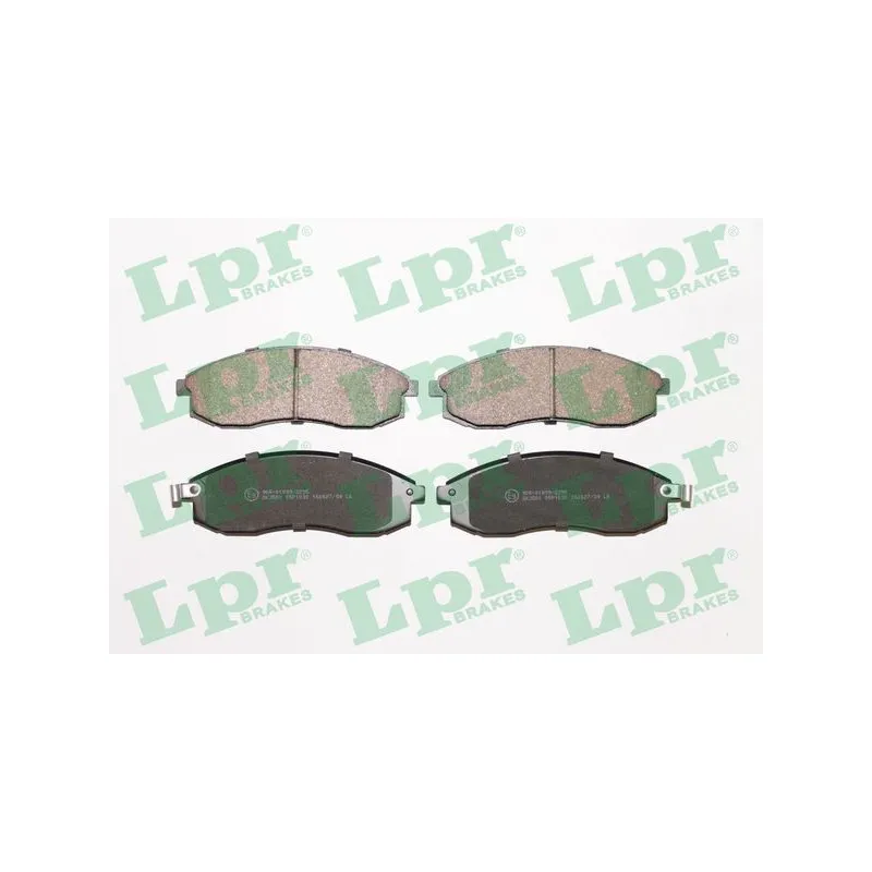 Jeu de 4 plaquettes de frein avant LPR 05P1030