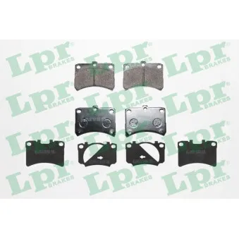 Jeu de 4 plaquettes de frein avant LPR 05P1035