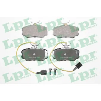 Jeu de 4 plaquettes de frein avant LPR 05P104
