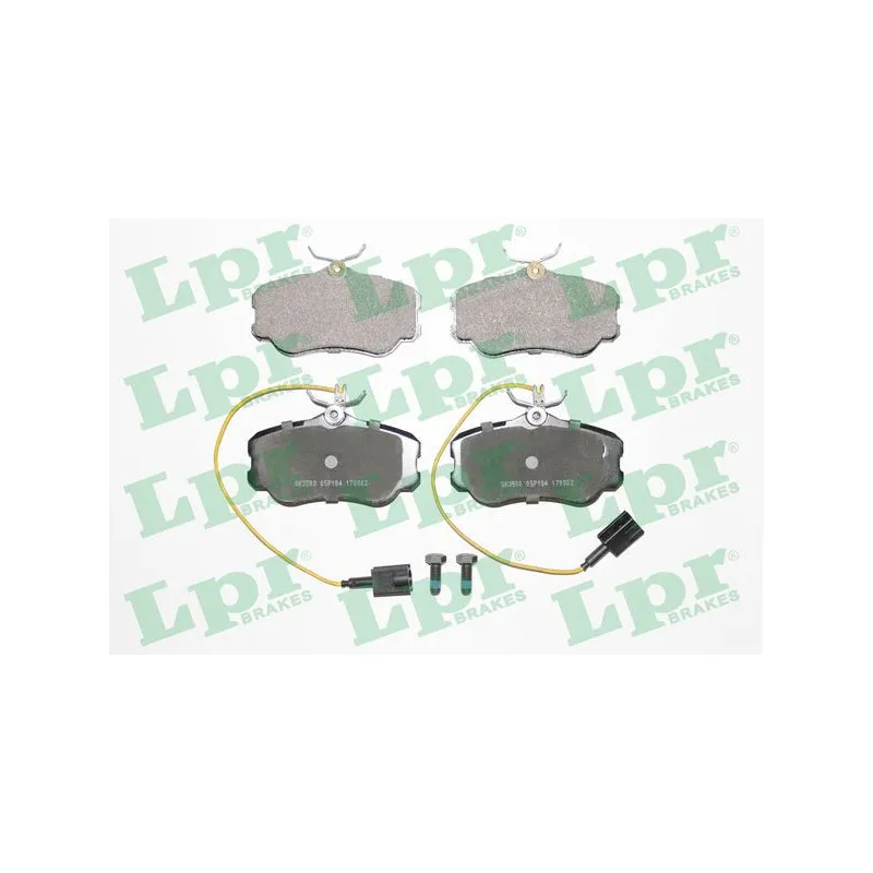 Jeu de 4 plaquettes de frein avant LPR 05P104