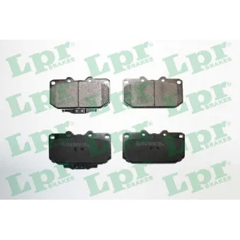Jeu de 4 plaquettes de frein avant LPR 05P1049