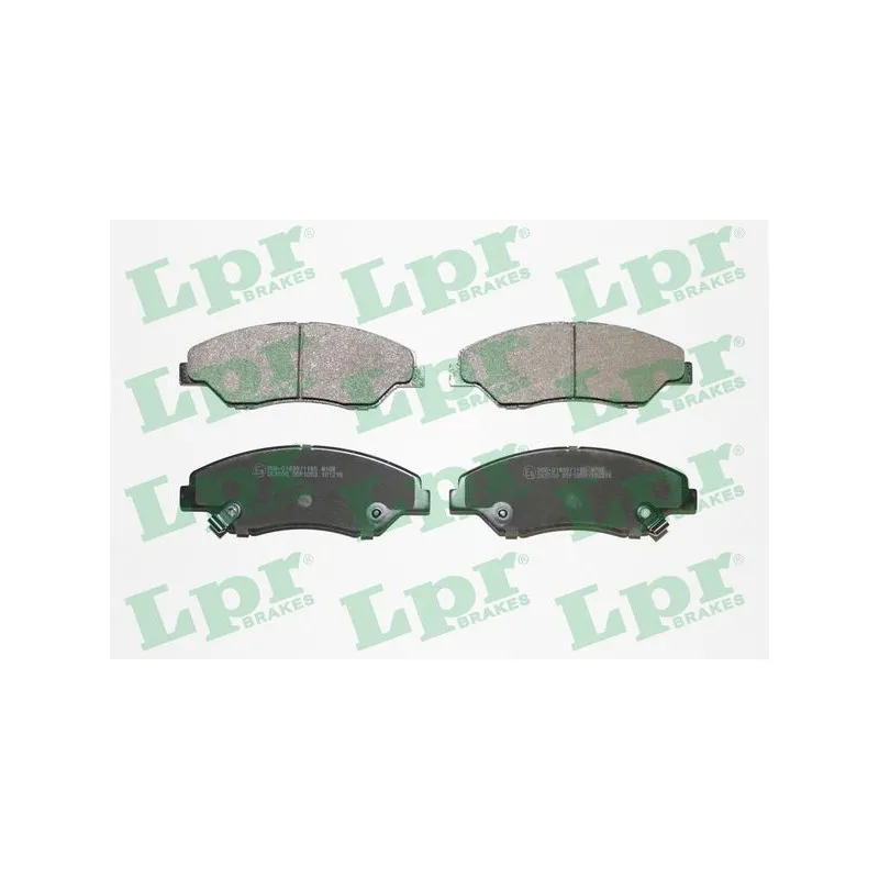 Jeu de 4 plaquettes de frein avant LPR 05P1053