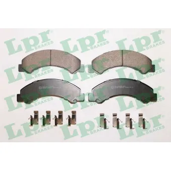 Jeu de 4 plaquettes de frein avant LPR 05P1063