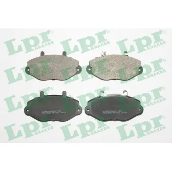 Jeu de 4 plaquettes de frein avant LPR 05P1066