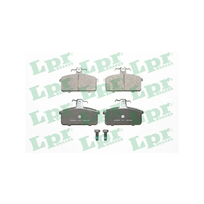 Jeu de 4 plaquettes de frein avant LPR 05P107