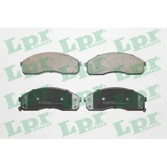 Jeu de 4 plaquettes de frein avant LPR 05P1072
