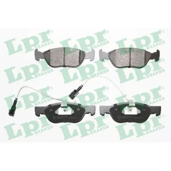 Jeu de 4 plaquettes de frein avant LPR 05P1076