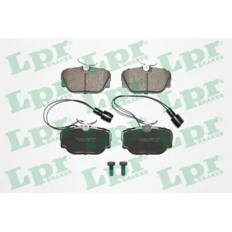 Jeu de 4 plaquettes de frein avant LPR 05P1079