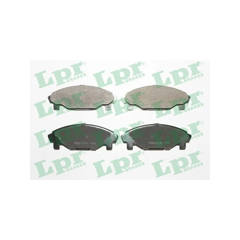 Jeu de 4 plaquettes de frein avant LPR 05P1081
