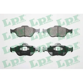 Jeu de 4 plaquettes de frein avant LPR 05P1088
