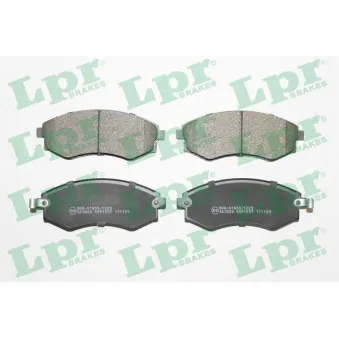 Jeu de 4 plaquettes de frein avant LPR 05P1097