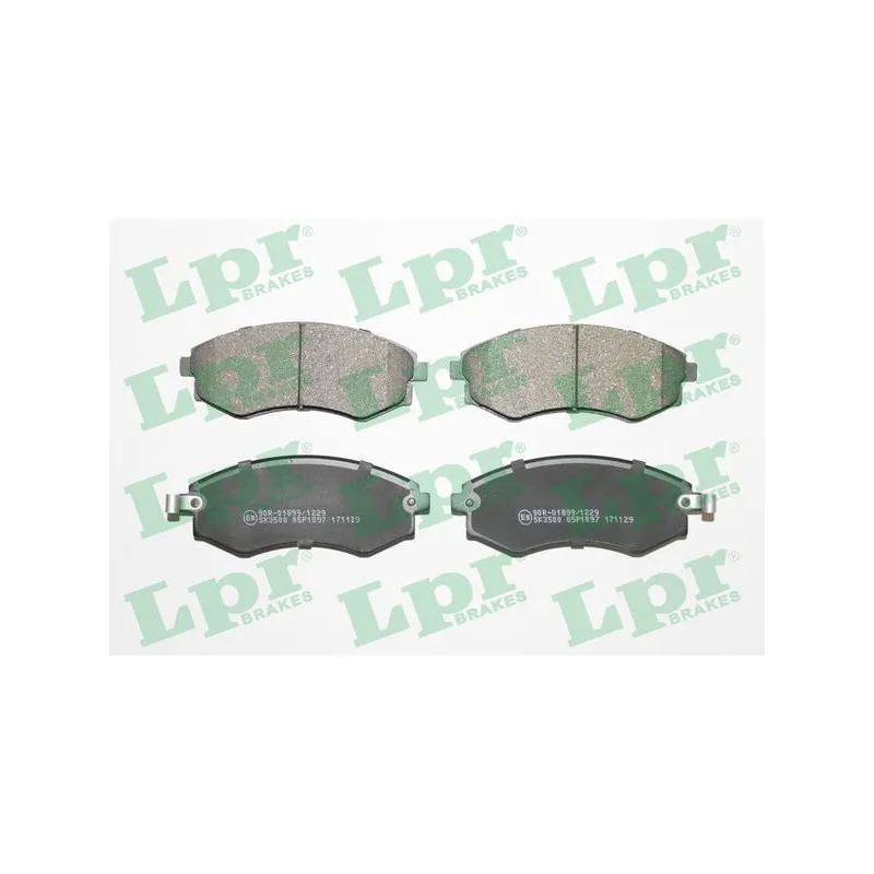 Jeu de 4 plaquettes de frein avant LPR 05P1097