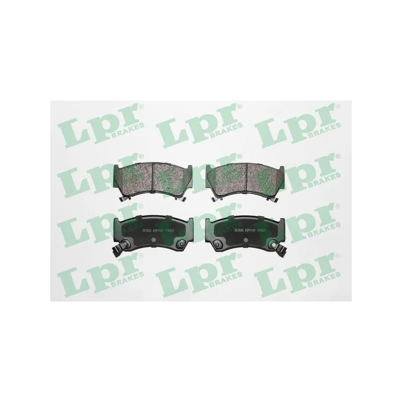 Jeu de 4 plaquettes de frein avant LPR 05P1101