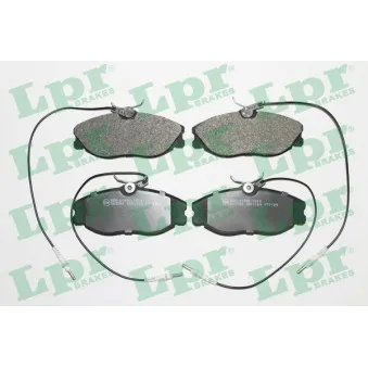 Jeu de 4 plaquettes de frein avant LPR 05P1104
