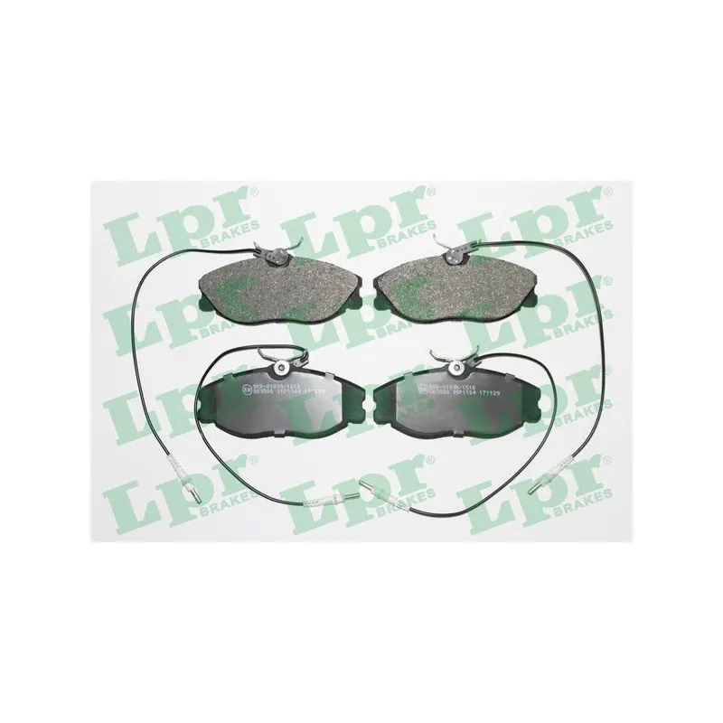 Jeu de 4 plaquettes de frein avant LPR 05P1104