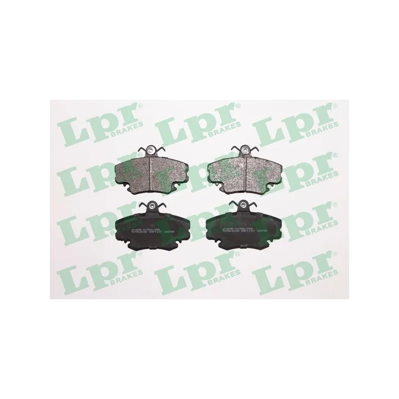 Jeu de 4 plaquettes de frein avant LPR 05P1107