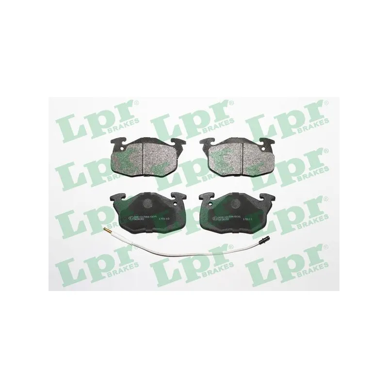 Jeu de 4 plaquettes de frein avant LPR 05P1108