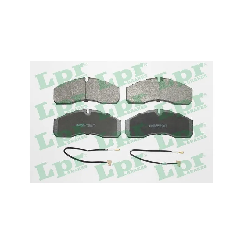 Jeu de 4 plaquettes de frein avant LPR 05P1109A