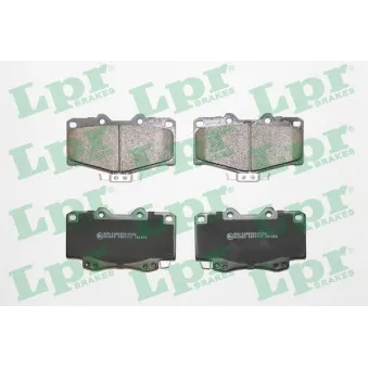 Jeu de 4 plaquettes de frein avant LPR 05P1117