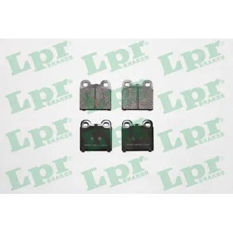 Jeu de 4 plaquettes de frein avant LPR 05P112