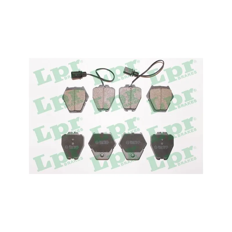 Jeu de 4 plaquettes de frein avant LPR 05P1121