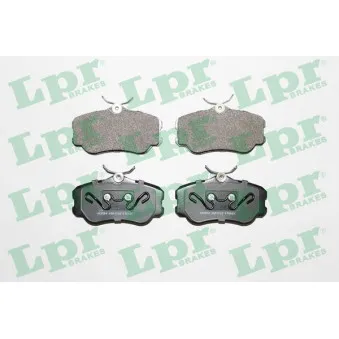 Jeu de 4 plaquettes de frein avant LPR 05P1123