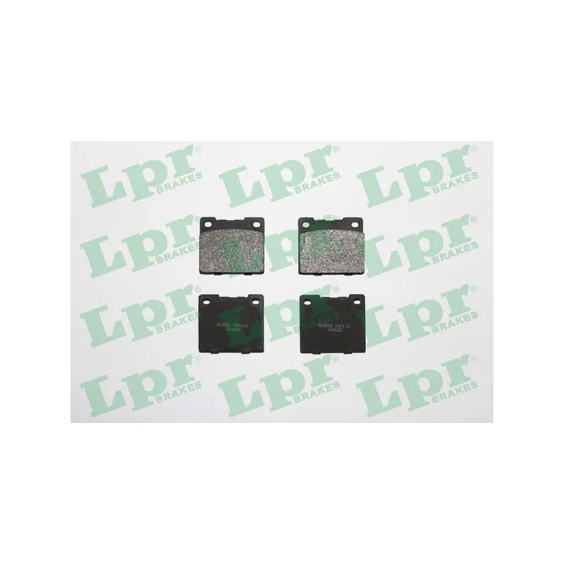 Jeu de 4 plaquettes de frein avant LPR 05P113