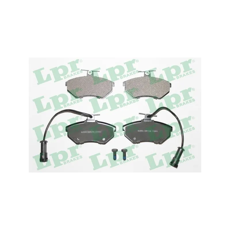 Jeu de 4 plaquettes de frein avant LPR 05P1136