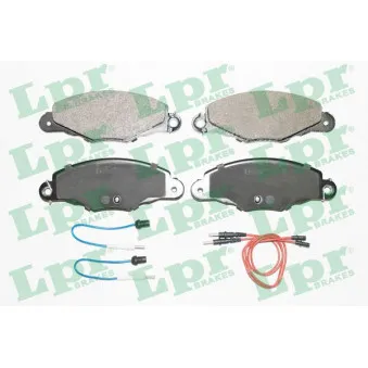 Jeu de 4 plaquettes de frein avant LPR 05P1140