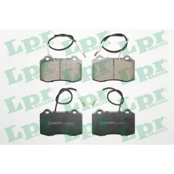 Jeu de 4 plaquettes de frein avant LPR 05P1141