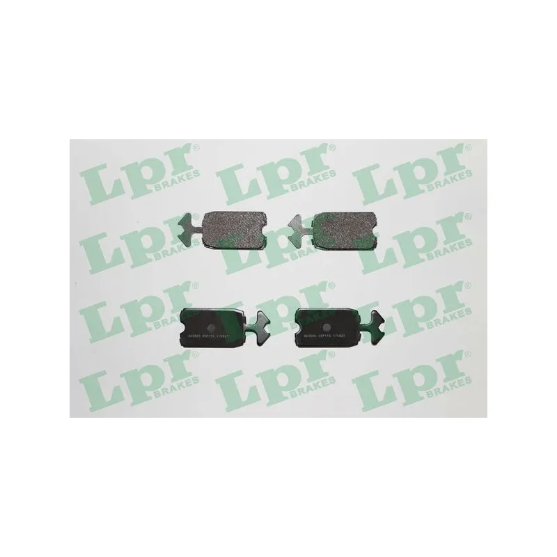 Jeu de 4 plaquettes de frein avant LPR 05P115
