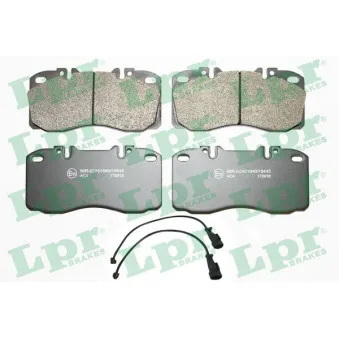 Jeu de 4 plaquettes de frein avant LPR 05P1164A