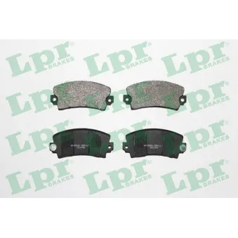 Jeu de 4 plaquettes de frein avant LPR 05P117