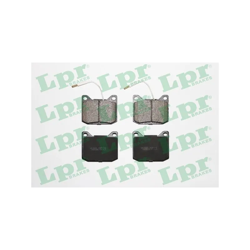 Jeu de 4 plaquettes de frein avant LPR 05P118