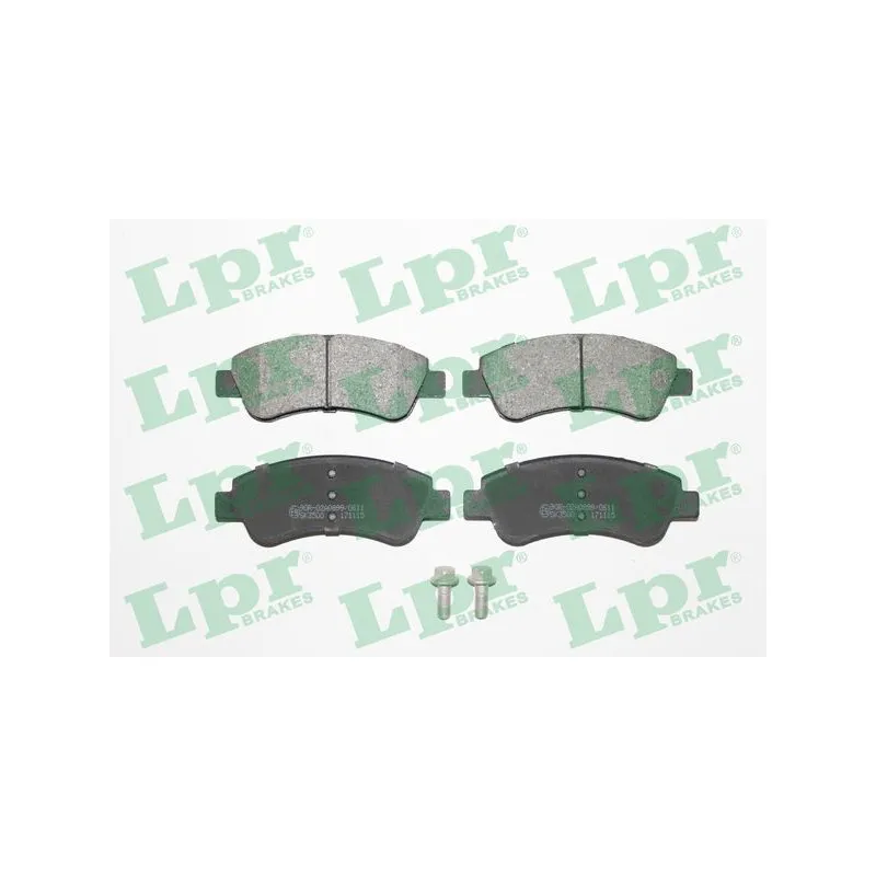 Jeu de 4 plaquettes de frein avant LPR 05P1188